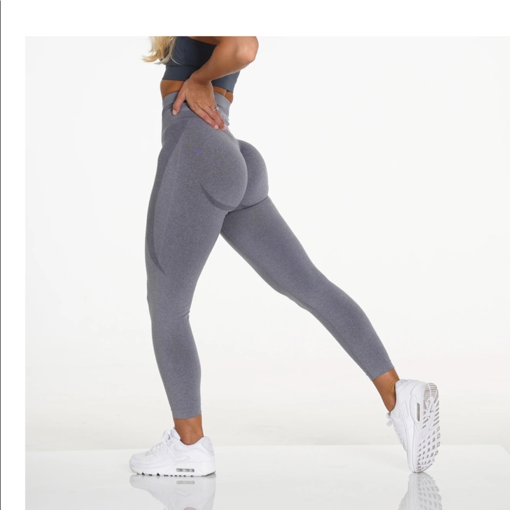 NVGTN Gray contour seamless leggings